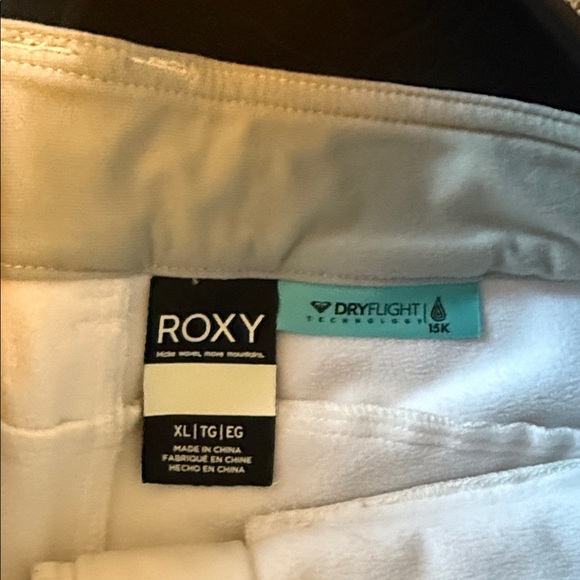 Roxy Women's White Snow Pants Size XL - Picture 2 of 2